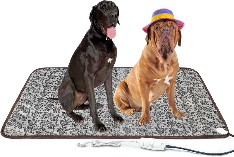 Extra Large Pet Heating Pad for Dogs - Rose / 47X30 inch