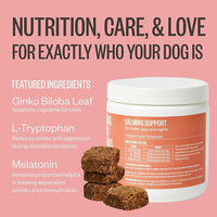 Ollie Chill Pills Calming Supplement Chews for Dogs, Anxiety Relief for Dogs, Melatonin for Stress Relief, 60 Count Appx.