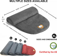 Dog Bolster Pillow for Extra Large Dogs - Dark Gray / X-Large - image 3