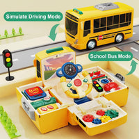 HONGTUO School Bus Toy with Sound and Light - School Bus Toy - image 2