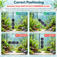AquaMiracle 100W Small Aquarium Heater Dual LED Display for 10-20 Gal - For 5-10 Gal Aquariums - image 3