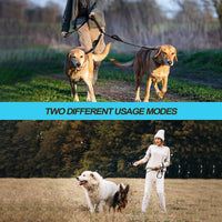 Double Dog Leash, No Tangle Dual Leash - Black - image 3