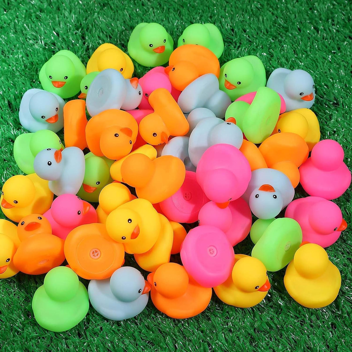 50pcs Mini Rubber Ducks Bath Toys - 100 - image 4