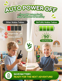 Walkie Talkies for Kids 4 Pack Rechargeable Outdoor Toys Gifts Boys - Camo Blue Pink Yellow Green - image 4