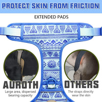 AUROTH Dog Harness for Large Dogs - Tribal Patterns-Blue / S(Neck:14-21",Chest:20-31"),18-35 lbs - image 4