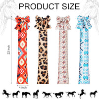 4 Pcs Horse Tail Bag Stretchy 22" Breathable with 2 Strands to Keep Clean and Protected Grooming Supplies