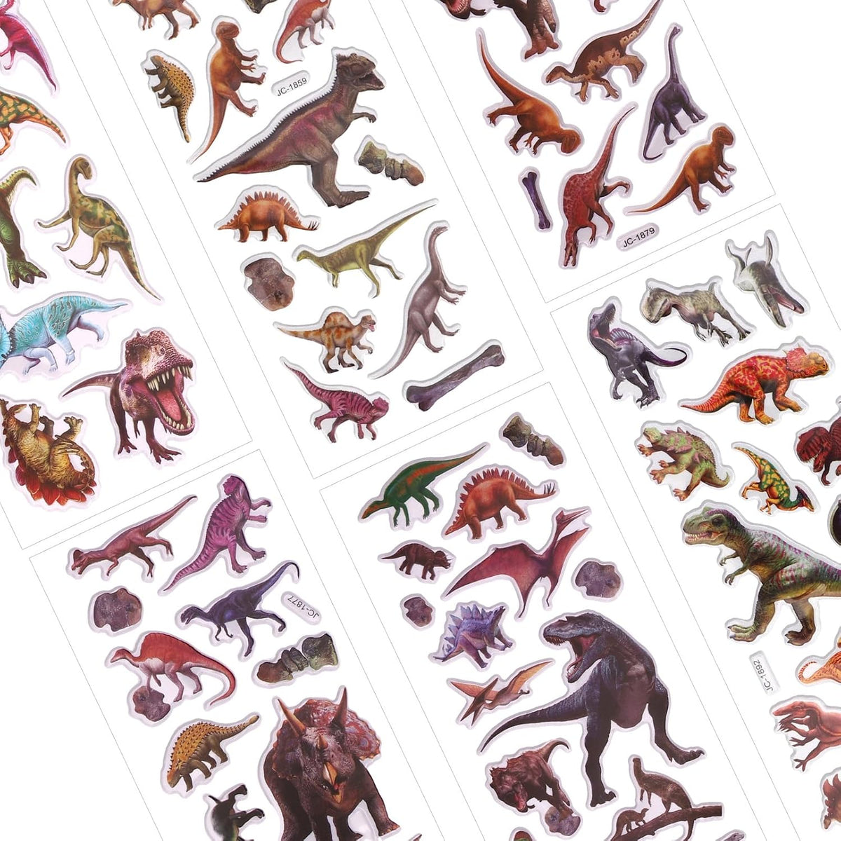 Puffy 3D Sticker for Kid & Toddler 500+ Variety Pack Cute Scrapbook - Dinosaur Style - image 4