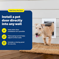 PetSafe Wall Entry Pet Door, Telescoping, Dogs up to 100 lb - Medium - image 2