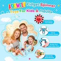 Transformable Fidget Spinner Toys for Kids and Adults - 1 Yellow+1 Blue+1 Red - image 2