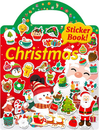 Benresive Reusable Sticker Book, Travel Stickers for Kids - Christmas
