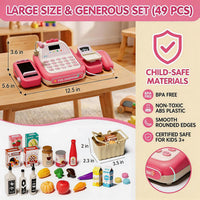 49Pcs Cash Register Toy Set - Pink - image 2