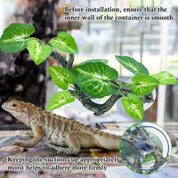 2 PCS Reptile Corner Branch - Green With White - image 4