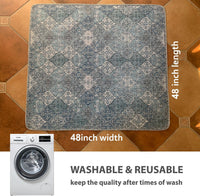 Washable Pee Pads for Dogs, Stylish - 48x48 Inch (Pack of 2) / Blue/Multi - image 2
