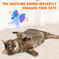 JXFUKAL Cat Toys - 2 in 1 Spring Cat Wand Toy with 2PCS Ultra-Long Cat Teaser, 4PCS Spring Steel - 4PCS REFILLS - image 2