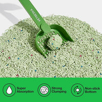 VETRESKA Tofu Cat Litter,Natural Kitty Litter Strong Clumping Flushable Cat Litter Pellets Ultra Absorbent,Odor Control,Dust-Free,Low Tracking Eco-Friendly Tofu Litter,Greentea(5.5lb×2bags)