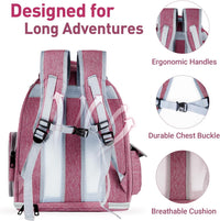 Cat Backpack Carrier Clear Bubble Window for Cats & Small Dogs up - Pink - image 4