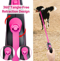 Segarty 26ft Dog Leash Retractable - Pink / 16ft(up to 44 lbs) - image 4