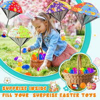 CPSYUB 6 Christmas mini parachute toys with bell keyring accessories - view 14