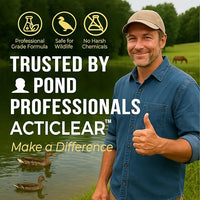Muck Clear - 5LB Beneficial Bacteria for Ponds & Lake, Boost Enzymes, Sludge Odor Away, Outdoor Fish Pond Water Clarifier, Safe for Aquatic Life, Treats Up to 30,000 Sq Ft