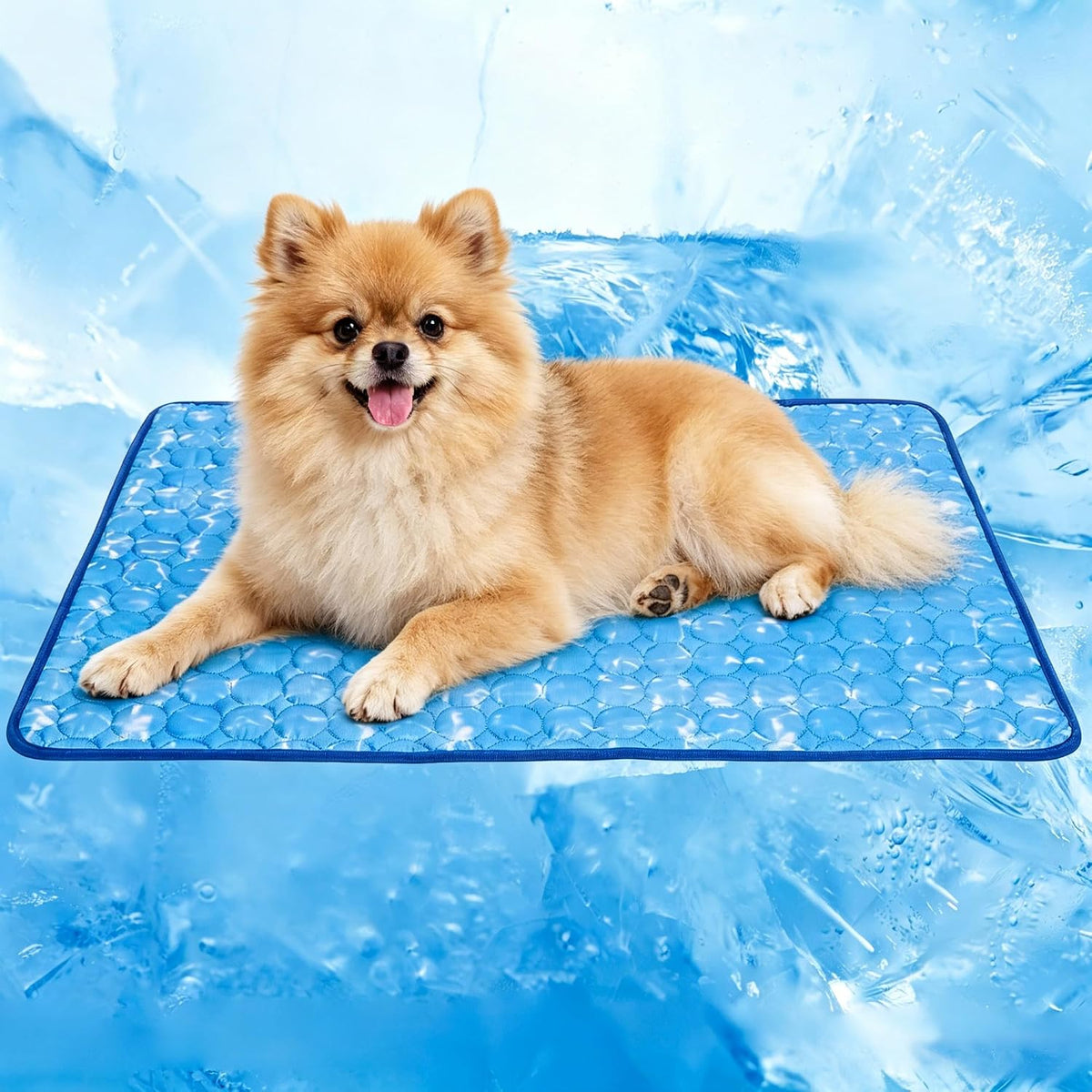 Dog Cooling Mat, Large Cooling Pad for Dogs Cats - Medium