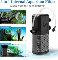AQQA Submersible Aquarium Filter - S(158GPH-6W) - image 3