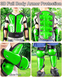 DBaoXiaoMu kids dirt bike gear armor vest suit with chest, back, knee and elbow protection - view 28