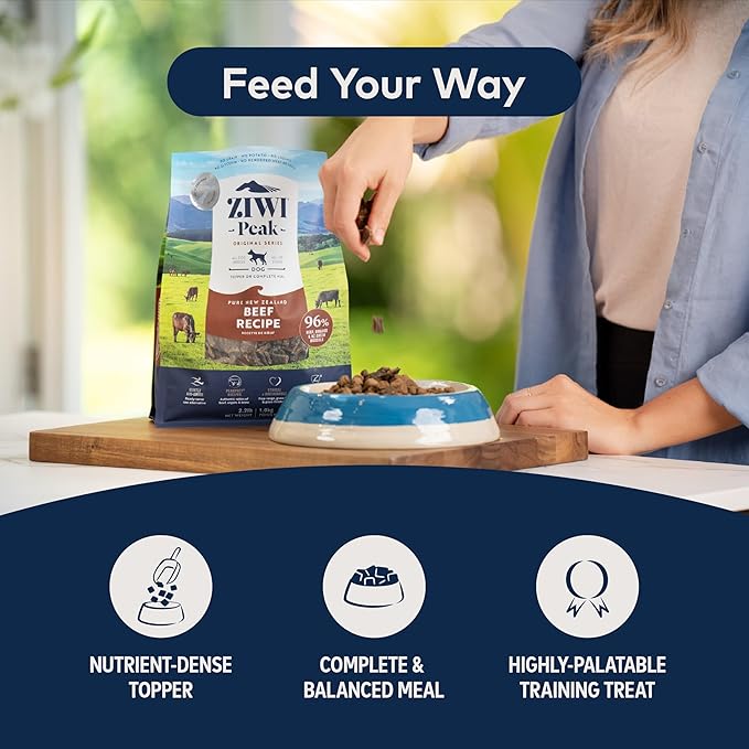 ZIWI Peak Air-Dried Dog Food – Lamb - All Natural, High Protein, Grain Free, Limited Ingredient w/Superfoods (3.5oz)