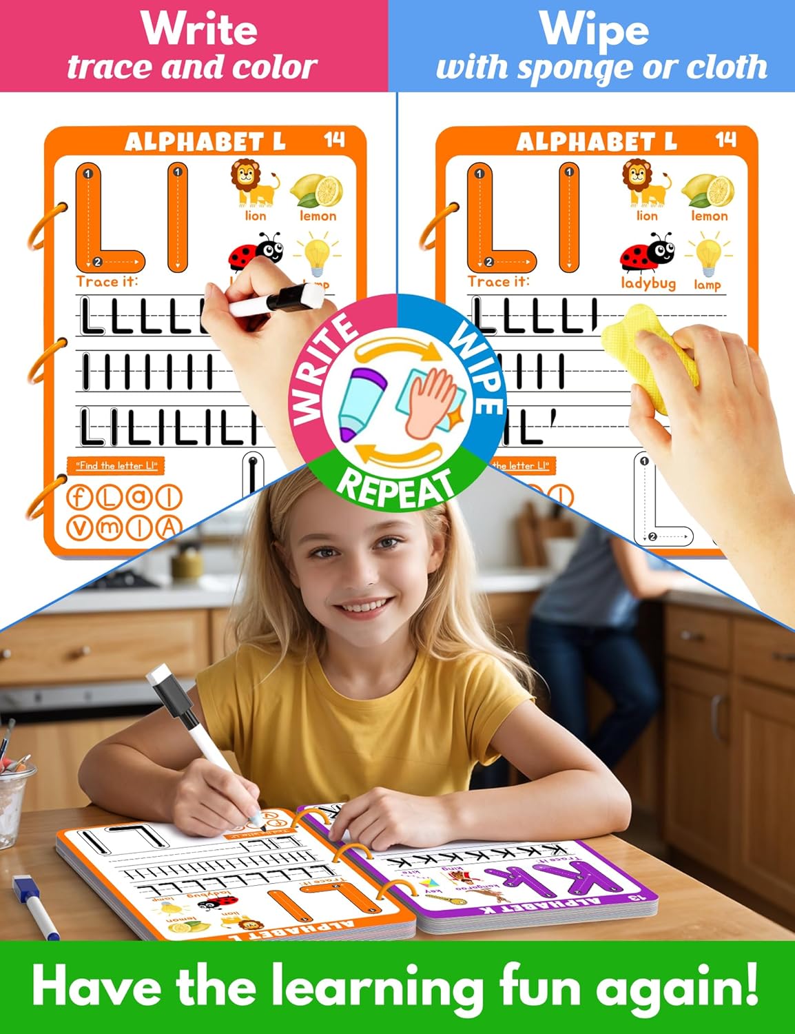 Preschool Learning Activities Educational Workbook - image 3