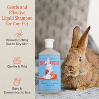 JR Liggett’s Natural Liquid Small Animal Shampoo for Sensitive Skin - 100% Detergent Free, Non-GMO & Biodegradable - Tear-Free, Hypoallergenic Formula Soothes Dry Itchy Skin - 8.45 fl oz