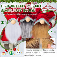 Tudomro 45 Pcs Halloween Gnome Beards for Crafting DIY Gnome Beard - Gray, Camel, White / 45 - image 3