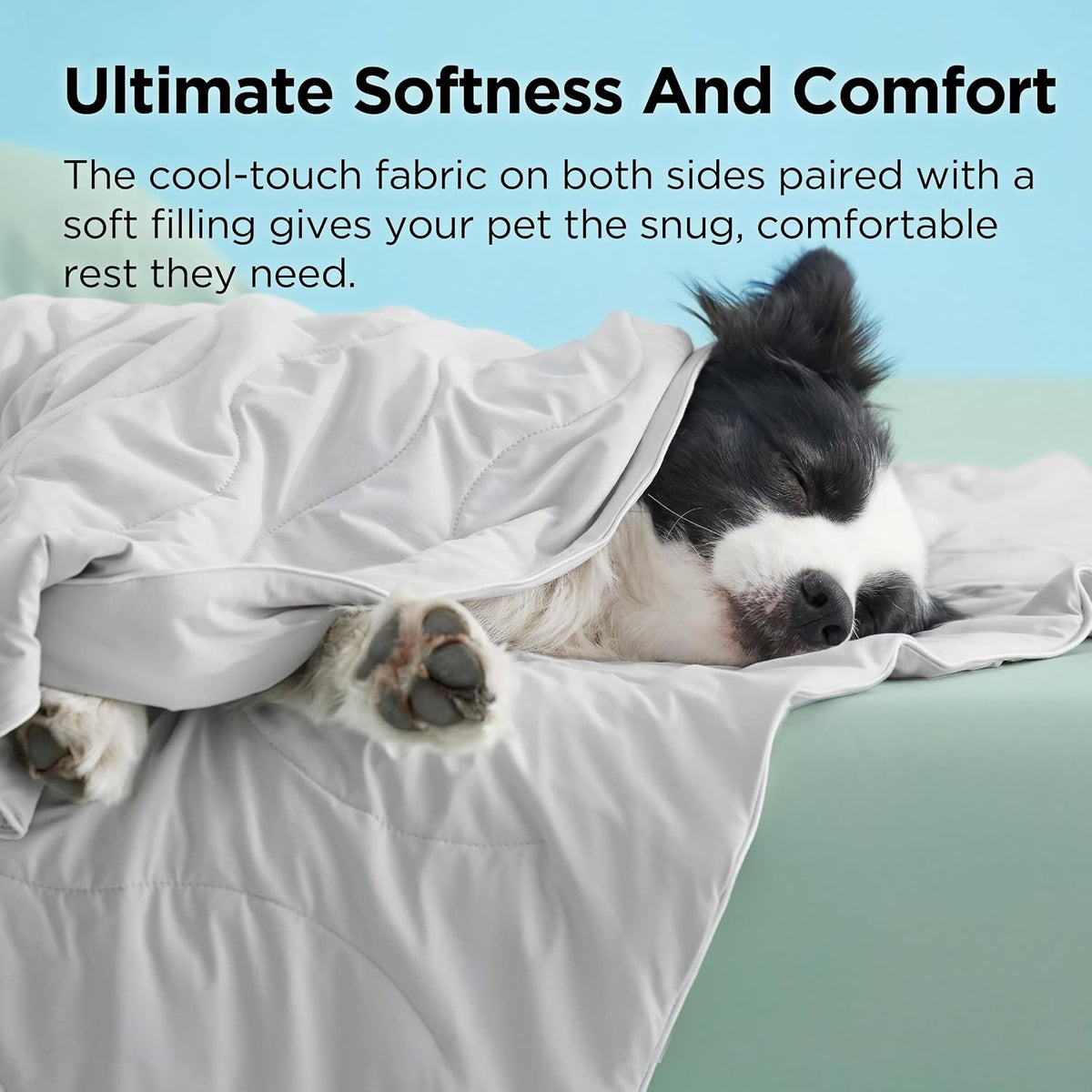 Bedsure ArcticMax Q-MAX>0.5 Premium Cooling Blanket for Medium - Pearl Grey / M(30x40") - image 4