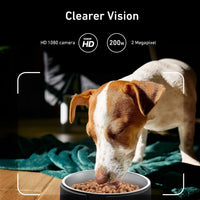 Automatic Cat Feeder for 2 Cats, Timed Cat Food Dispenser - Matte Black / Camera & WiFi-One Bowl - image 3