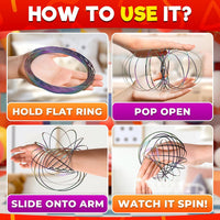 1Pcs Kinetic Flow Ring Spinner - image 3