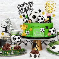 Hooqict 28Pcs Soccer Cake Decorations Set with Mini Balls - Soccer - image 4