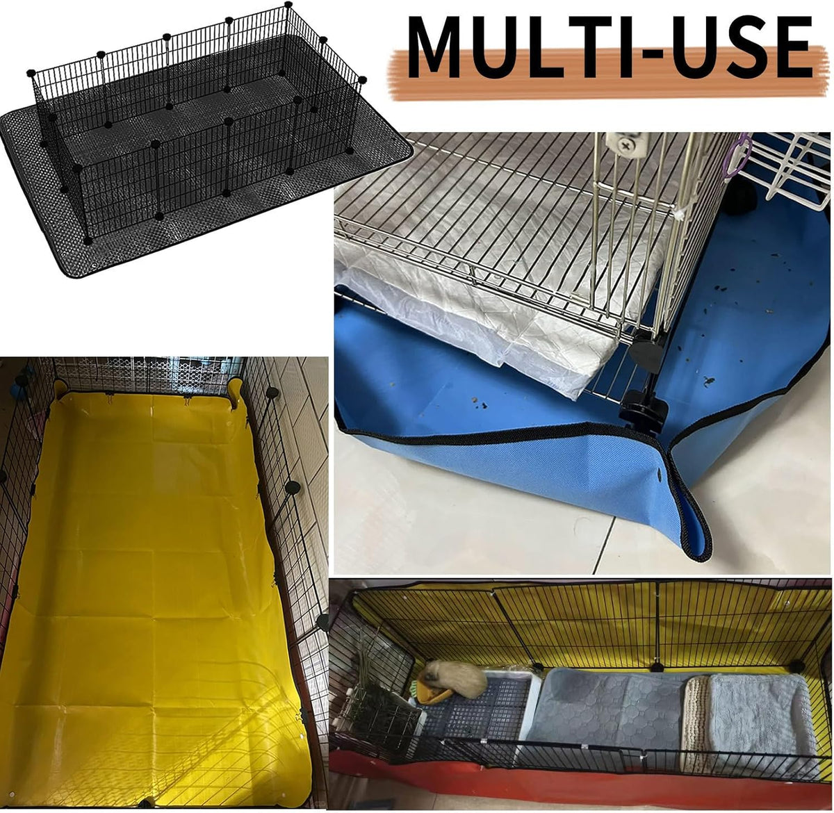 Oncpcare Waterproof Pet Playpen Mat 59"x39" - 59x59 in (2pcs) - image 4