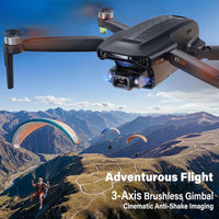 Bwine F7GIM 4K Video 6K Photo Drones with Camera for Adults 3-Axis - Dark Gray & Orange - image 2