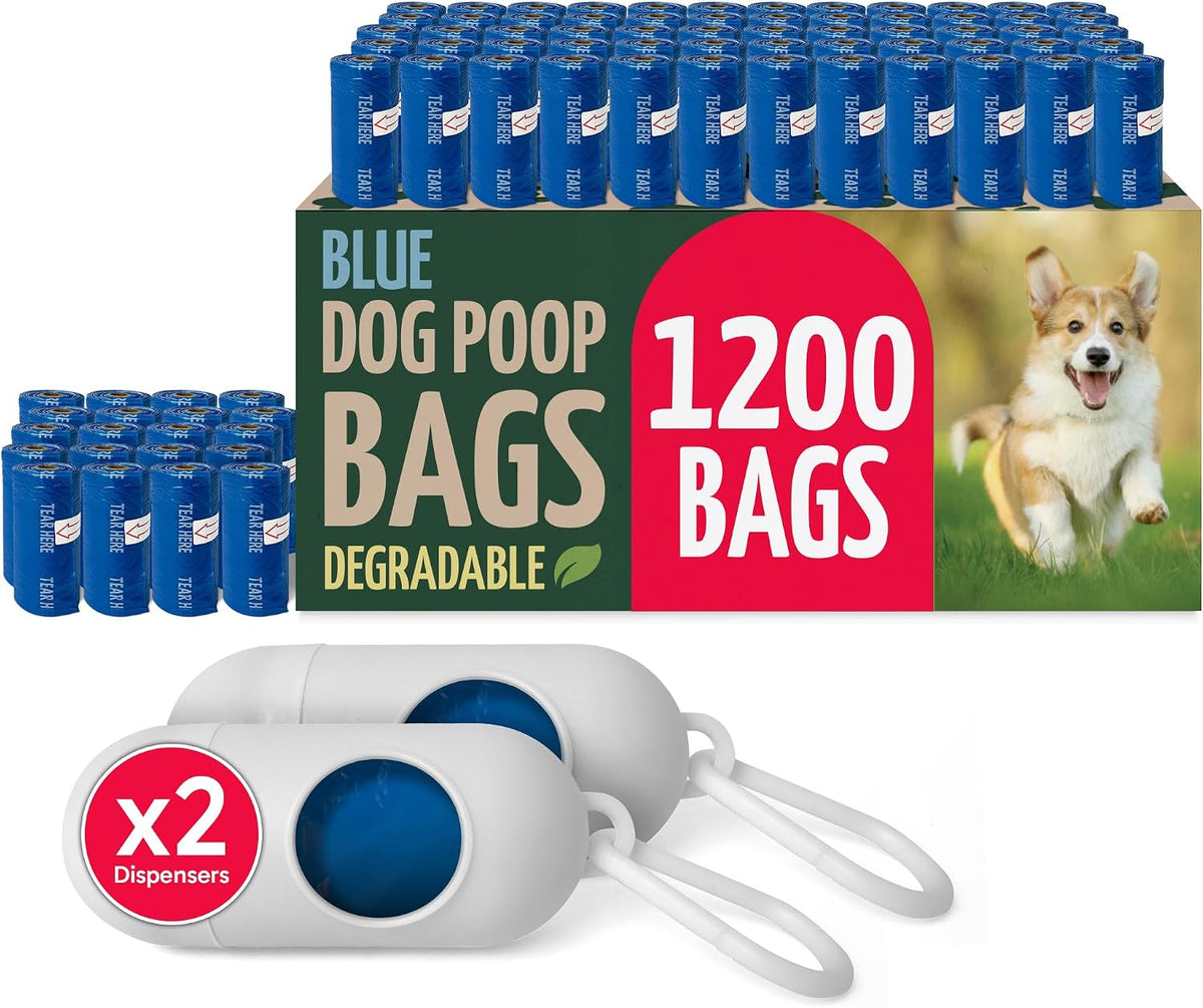 Reli. Biodegradable Dog Poop Bags Rolls Unscented – Essentials for Dogs