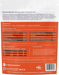 Dr. Bill’s Feline Immune Support | Boosts Cat Immunity and Health with Colostrum, Beta Glucan, Turkey Tail Mushroom, Zinc & Vitamin C | Powder Supplement for Cats of All Ages