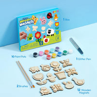 JOYIN 12 Wooden Magnet Painting Kit - Nature - image 2