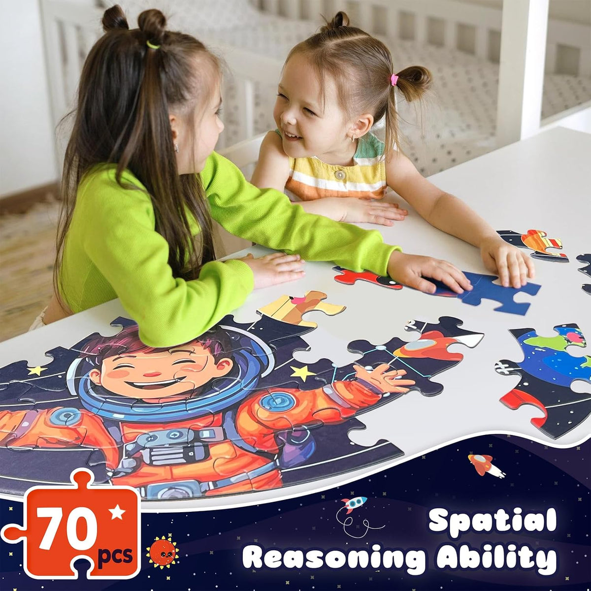 TALGIC Jumbo Floor Puzzle for Kids Ages 4-6 - Multi-colored - image 2