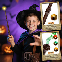 KingVows Light Up Magic Wizard Wand with 4 Color Lights & Sound - Brown - image 2