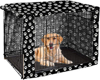 Pethiy Dog Crate Cover Durable Polyester Pet Kennel Cover Universal - 42.0"L x 27.0"W x 30.0"H / Black