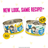 Weruva B.F.F. Play - Best Feline Friend Paté Lovers, Aw Yeah!, Fowl Play Yellow Patés Variety Pack, 2.8oz Can (Pack of 18)