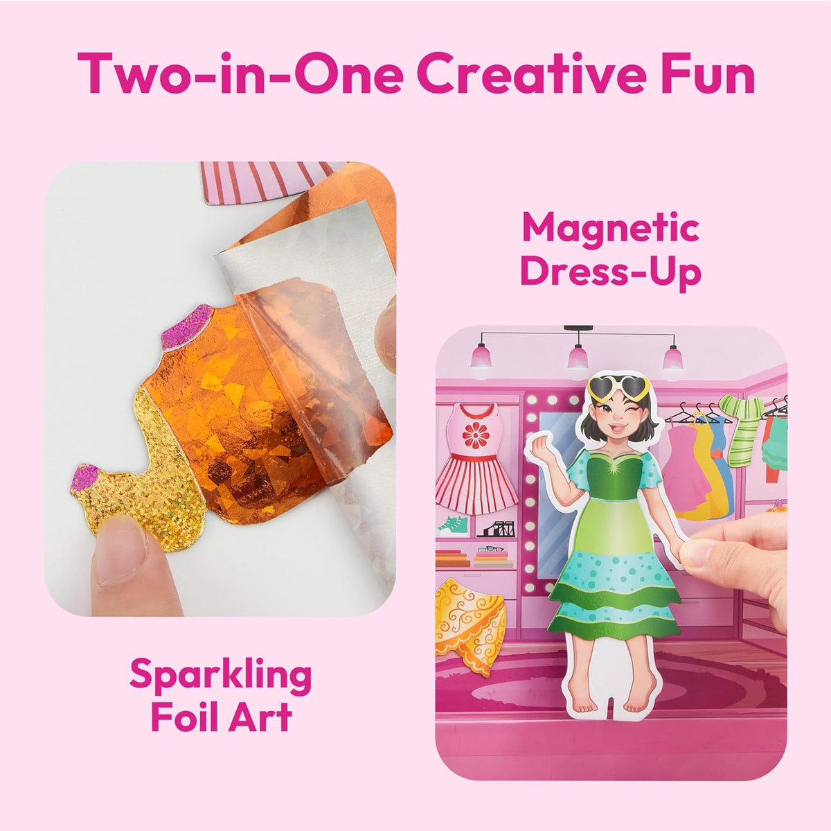 Klever Kits JOVA foil magnet dress-up kit with model boards and magnetic outfits - view 2