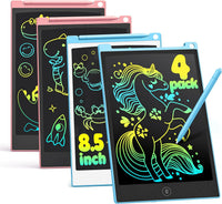 TECJOE 4 Pack LCD Writing Tablet for Kids - Blue Blue Pink Pink