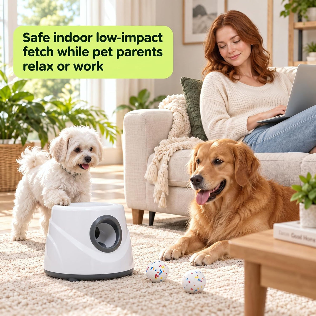 Automatic Ball Launcher for Dogs ，The Upgraded Premium Ball Thrower - Gray - image 4