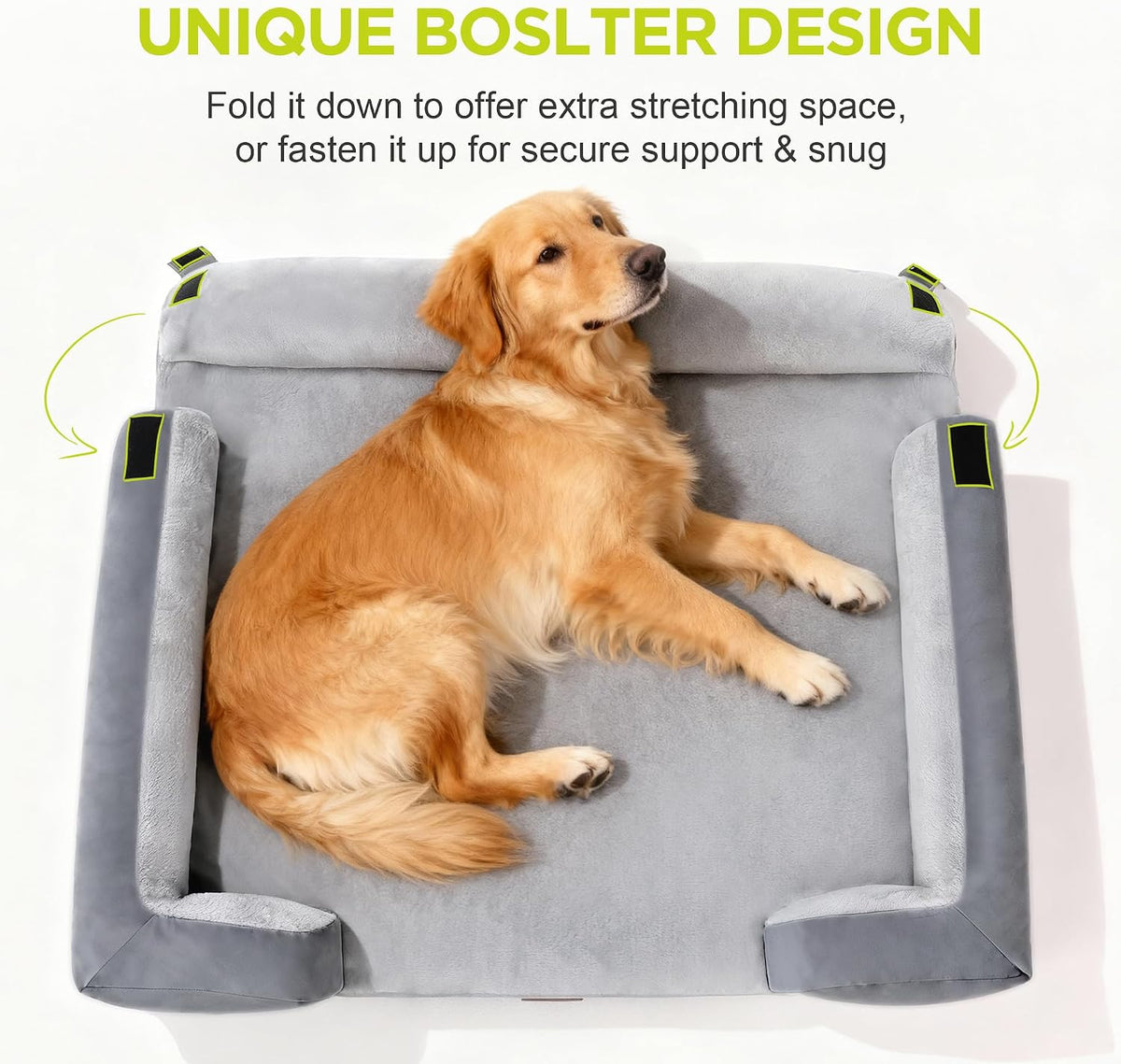 Waterproof Orthopedic Dog Bed for Extra Large Sized Dogs – Essentials for Dogs - X-Large(42"L x 30"W x 9"Th) / Grey - image 3