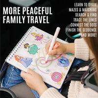 Totebook kids travel activity kit with tethered dry erase markers and ocean theme activity book - view 14