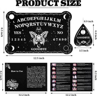 Threan Pendulum Board with Amethyst Pendulum Star Style Planchette Set – Fun for Kids & Family - Butterfly Style - image 2