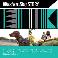 Wolfgang Heavy Duty Martingale Dog Collar with Quick Release Nylon - WesternSky Print / Large (1 Inch x 18-22 Inch) - image 2